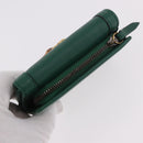 GUCCI Horsebit Compact Wallet Leather Green Gold 659632 Auth 183124M-5