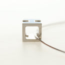 HERMES Cage De H H Cube Necklace metal Silver Auth 183125V-7