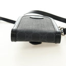 GUCCI GG Supreme Shoulder Bag PVC Black Silver 724351 Auth 183126M-8