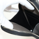 GUCCI GG Supreme Shoulder Bag PVC Black Silver 724351 Auth 183126M-23