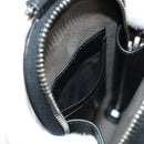 GUCCI GG Supreme Shoulder Bag PVC Black Silver 724351 Auth 183126M-25