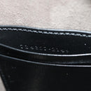 GUCCI GG Supreme Shoulder Bag PVC Black Silver 724351 Auth 183126M-11