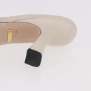 GUCCI GG Marmont Sandalen Leder Elfenbein Gold 674839 Auth 183127M-10