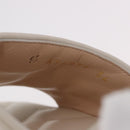 GUCCI GG Marmont Sandalen Leder Elfenbein Gold 674839 Auth 183127M-17