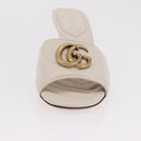 GUCCI GG Marmont Sandalen Leder Elfenbein Gold 674839 Auth 183127M-28
