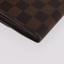 LOUIS VUITTON Damier Ebene Portefeuille Sarah Long Wallet N60491 Auth 183129SV-15