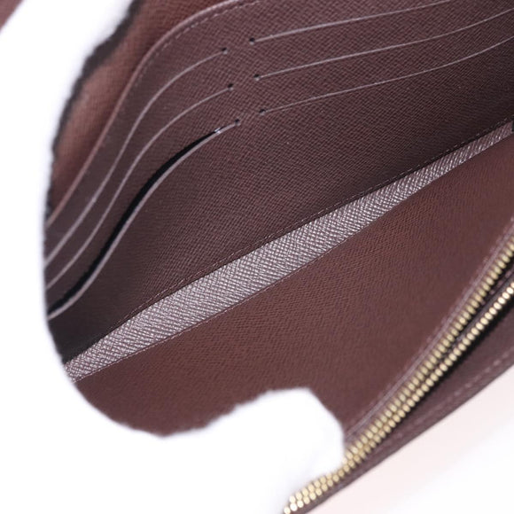 LOUIS VUITTON Damier Ebene Portefeuille Sarah Long Wallet N60491 Auth 183129SV