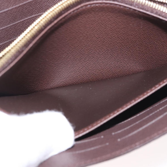 LOUIS VUITTON Damier Ebene Portefeuille Sarah Long Wallet N60491 Auth 183129SV