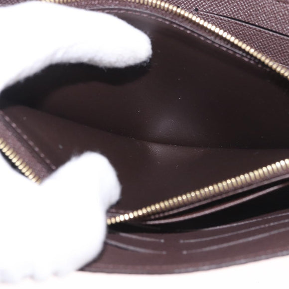 LOUIS VUITTON Damier Ebene Portefeuille Sarah Long Wallet N60491 Auth 183129SV
