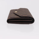 LOUIS VUITTON Damier Ebene Portefeuille Sarah Long Wallet N60491 Auth 183129SV-3