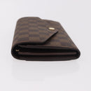 LOUIS VUITTON Damier Ebene Portefeuille Sarah Long Wallet N60491 Auth 183129SV-4