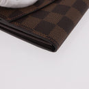 LOUIS VUITTON Damier Ebene Portefeuille Sarah Long Wallet N60491 Auth 183129SV-7