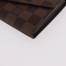 LOUIS VUITTON Damier Ebene Portefeuille Sarah Long Wallet N60491 Auth 183129SV-14