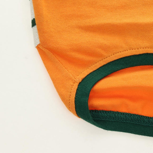 GUCCI Pet Shirt Cotton Orange Auth 183132M
