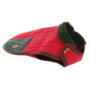 GUCCI Pet Coat Web Sherry Line Cotton Red Green Auth 183133M-1