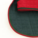 GUCCI Pet Coat Web Sherry Line Cotton Red Green Auth 183133M-10