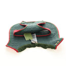 GUCCI Pet Coat Web Sherry Line Cotton Red Green Auth 183133M-13