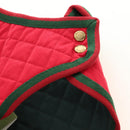 GUCCI Pet Coat Web Sherry Line Cotton Red Green Auth 183133M-9