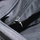 Salvatore Ferragamo Vala Chain Shoulder Bag Canvas Black Silver Auth 183134-19