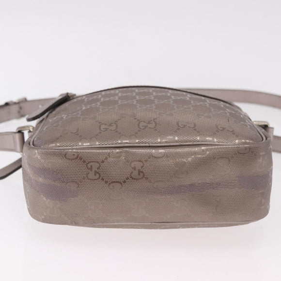 GUCCI GG Implementation Shoulder Bag PVC Pink Silver 233268 Auth 183135A
