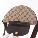 GUCCI GG Canvas Waist bag Beige Gold 106688 Auth 183136A-10