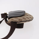 GUCCI GG Canvas Waist bag Beige Gold 106688 Auth 183136A-4