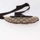 GUCCI GG Canvas Waist bag Beige Gold 106688 Auth 183136A-5