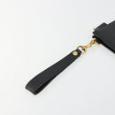 GUCCI GG Marmont Clutch Bag Leather Black Gold 475317 Auth 183138-12