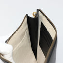 GUCCI GG Marmont Clutch Bag Leather Black Gold 475317 Auth 183138-18