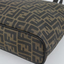 FENDI Zucca Canvas Tragetasche PVC Schwarz Schwarz Auth 183140A-10