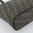 FENDI Zucca Canvas Tragetasche PVC Schwarz Schwarz Auth 183140A-11