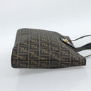 FENDI Zucca Canvas Tragetasche PVC Schwarz Schwarz Auth 183140A-5