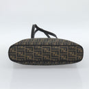 FENDI Zucca Canvas Tragetasche PVC Schwarz Schwarz Auth 183140A-9