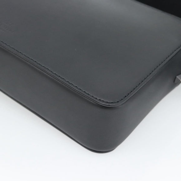 VALENTINO Shoulder Bag Leather Black Auth 183142M