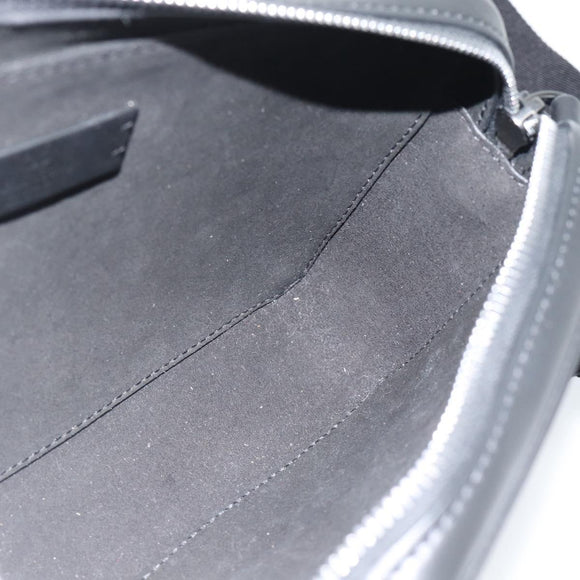 VALENTINO Shoulder Bag Leather Black Auth 183142M