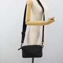 VALENTINO Shoulder Bag Leather Black Auth 183142M-20