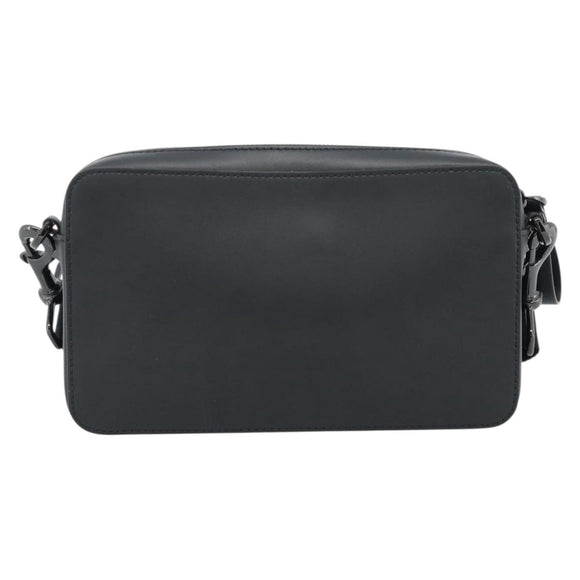 VALENTINO Shoulder Bag Leather Black Auth 183142M