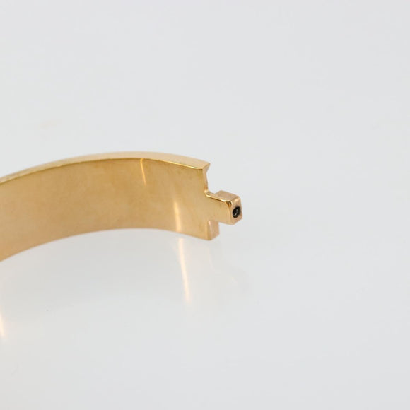 HERMES Click H Bracelet metal Orange Auth 183145
