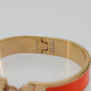 HERMES Click H Bracelet metal Orange Auth 183145-6
