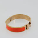 HERMES Click H Bracelet metal Orange Auth 183145-7