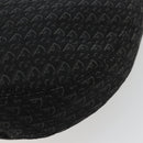 Christian Dior Trotter Canvas Street Chic Shoulder Bag Black Silver Auth 183160-12