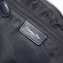 Christian Dior Trotter Canvas Street Chic Shoulder Bag Black Silver Auth 183160-17