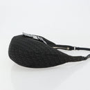 Christian Dior Trotter Canvas Street Chic Shoulder Bag Black Silver Auth 183160-4
