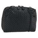 BOTTEGA VENETA INTRECCIATO Umhängetasche Leder Schwarz Auth 183161A-1