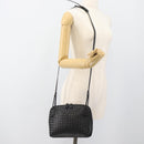 BOTTEGA VENETA INTRECCIATO Umhängetasche Leder Schwarz Auth 183161A-22