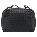 BOTTEGA VENETA INTRECCIATO Umhängetasche Leder Schwarz Auth 183161A-2