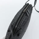BOTTEGA VENETA INTRECCIATO Umhängetasche Leder Schwarz Auth 183161A-6
