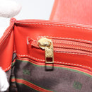 LOEWE Velazquez Hand Bag Leather Red Gold Auth 183162-21