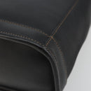 Coach Hand Bag Leather Black Gold Auth 183167-10