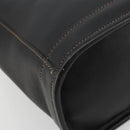 Coach Hand Bag Leather Black Gold Auth 183167-11